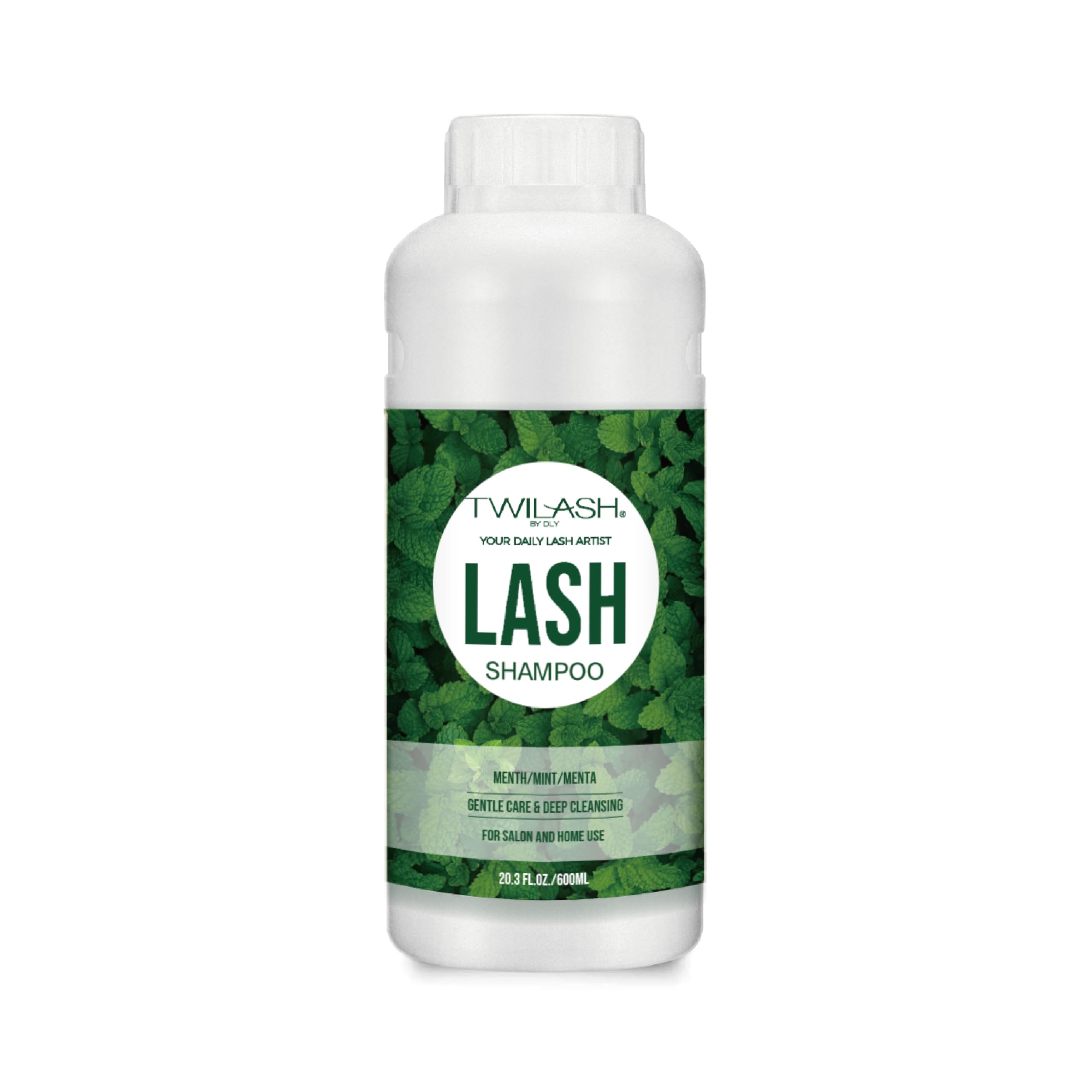 TWILASH BY DLY 600ml Lash Shampoo for Extensions – Gentle, Vegan Foaming Eyelash Cleanser for Salon & Home