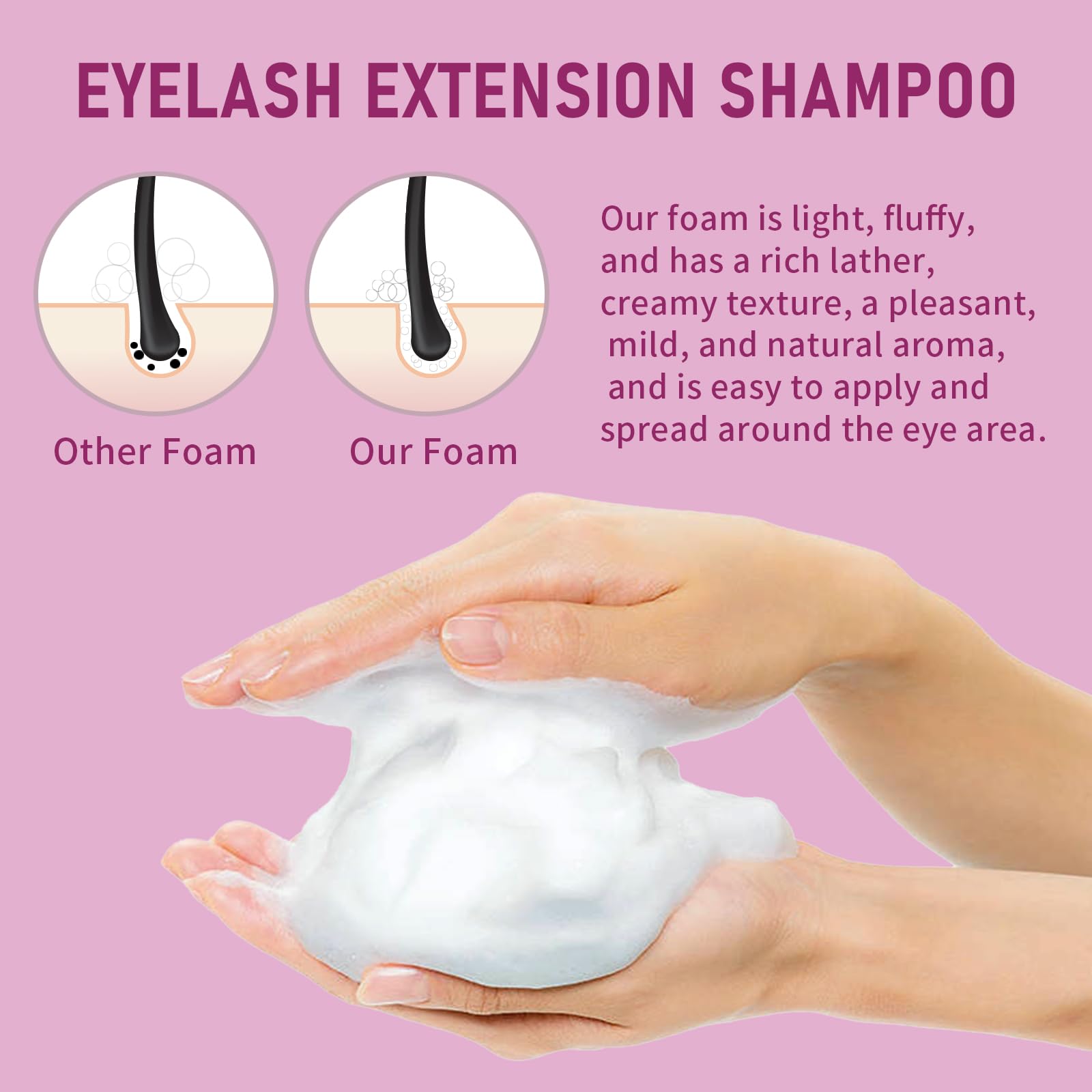 TWILASH BY DLY 600ml Lash Shampoo Bulk – Gentle Eyelash Cleanser for Extensions (Passion Fruit)
