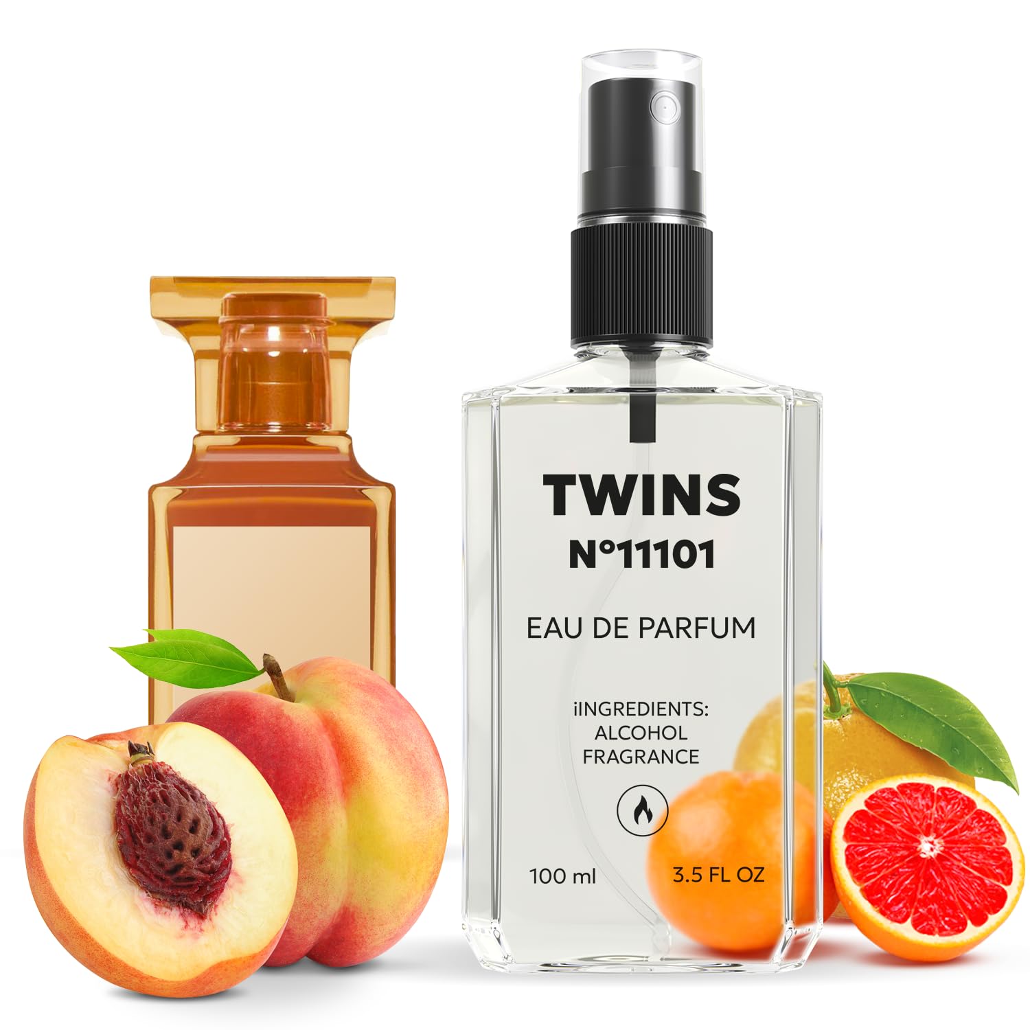TWINS Impression of Bitter Peach | Unisex Eau de Parfum 100 ml | No.11101