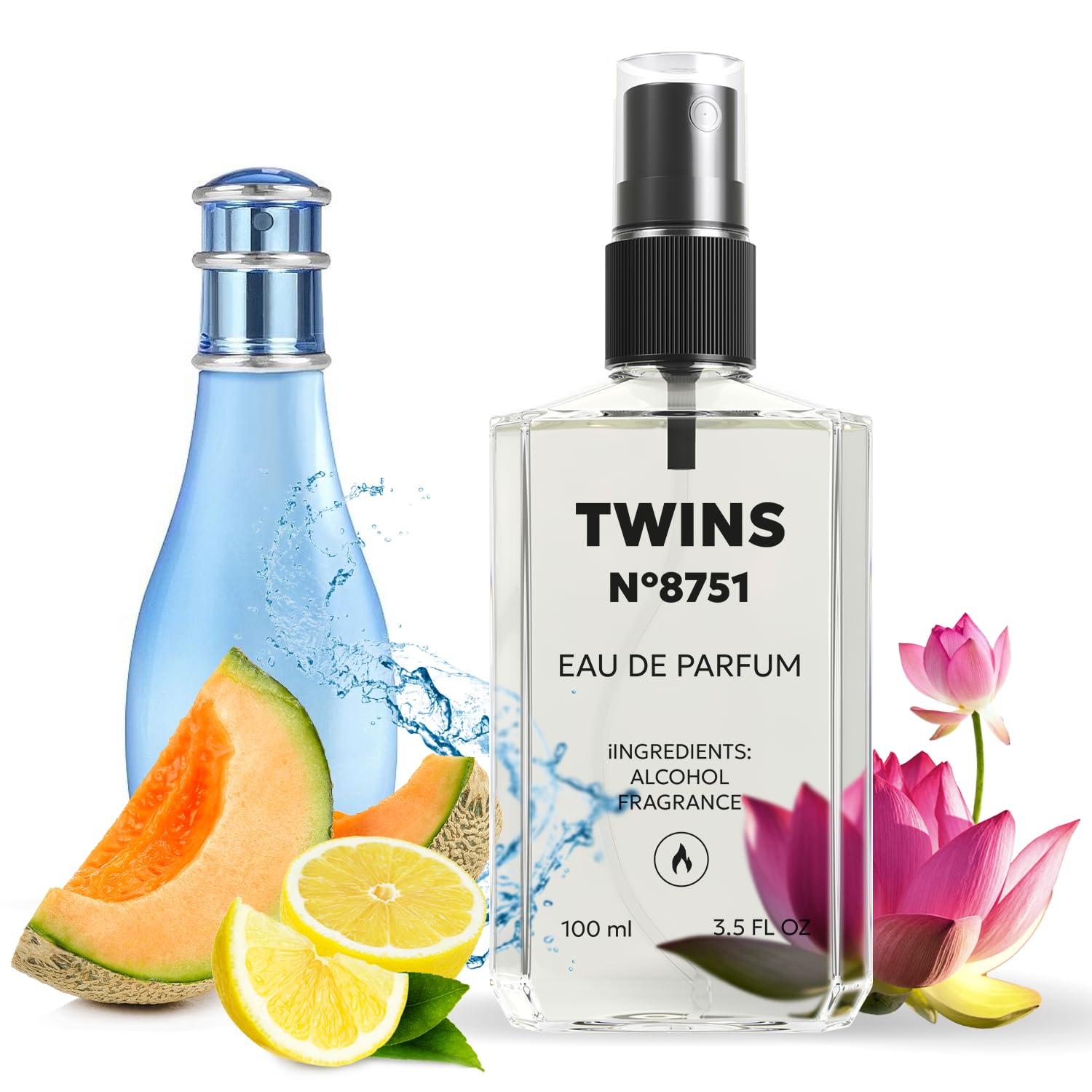 TWINS Impression of Cool Water Woman – Eau de Parfum 100 ml | No.8751