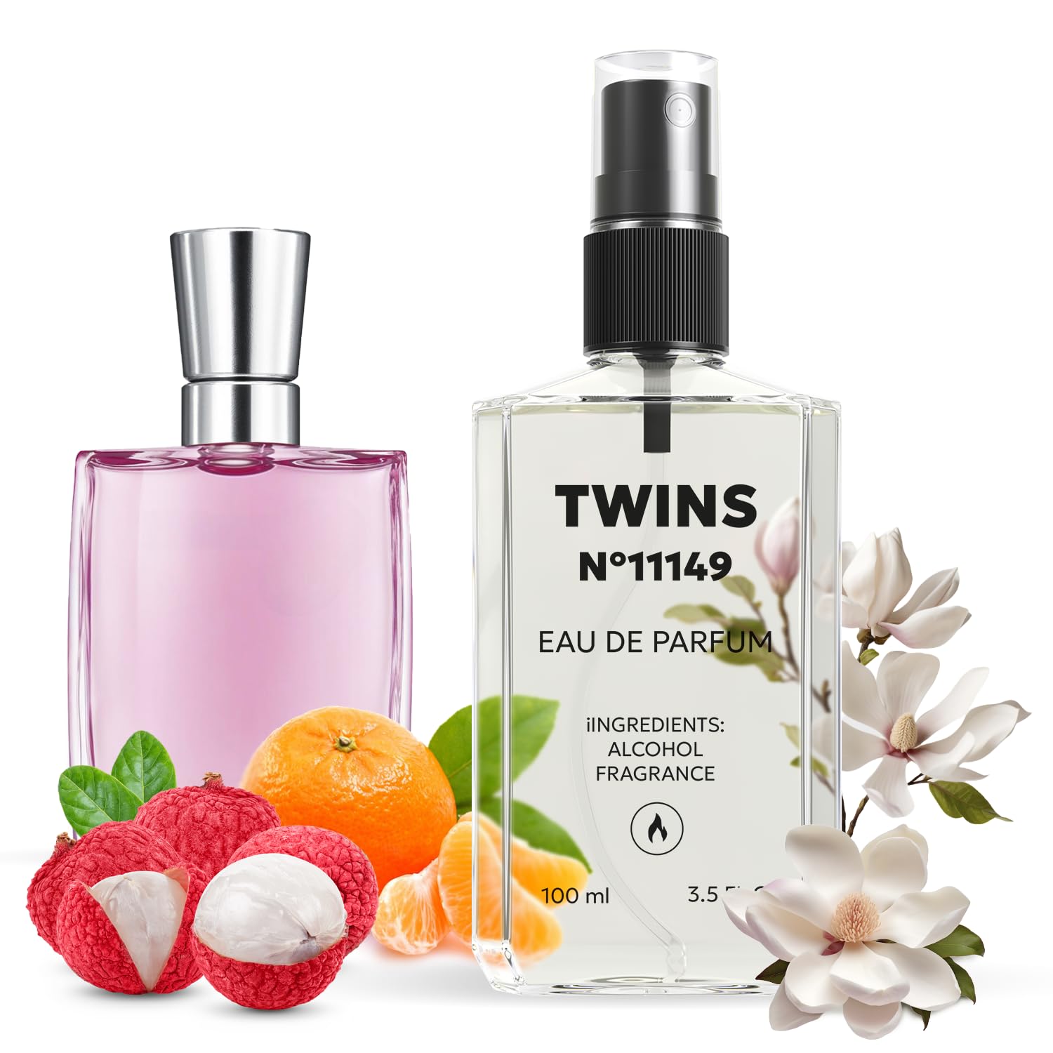 TWINS Impression of Miracle — Floral Eau de Parfum for Women | 3.4 oz / 100 ml | No.11149 | TWINS PARFUM