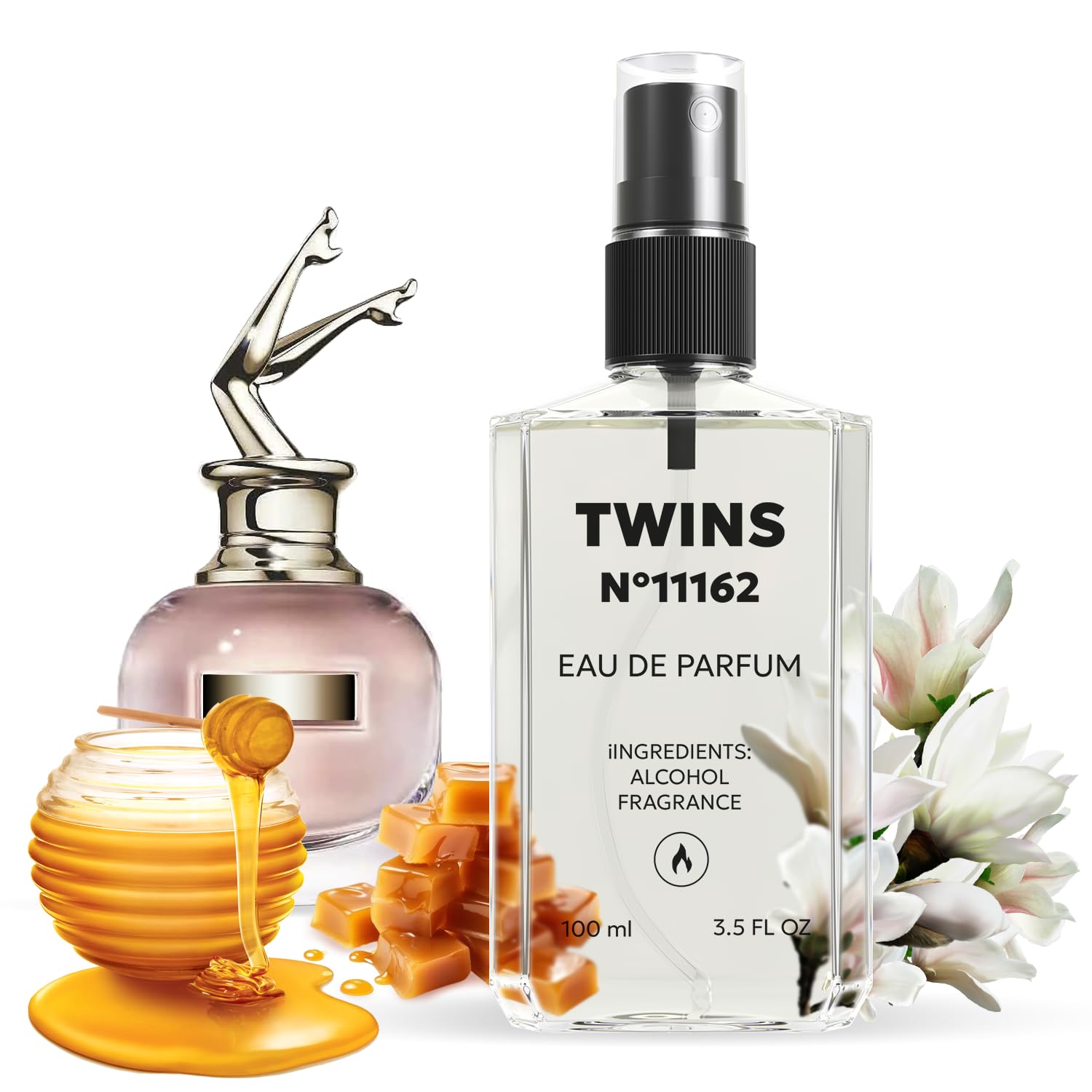 TWINS Impression of Scandal | Floral-Chypre EDP for Women | 3.4 fl oz | TWINS PARFUM