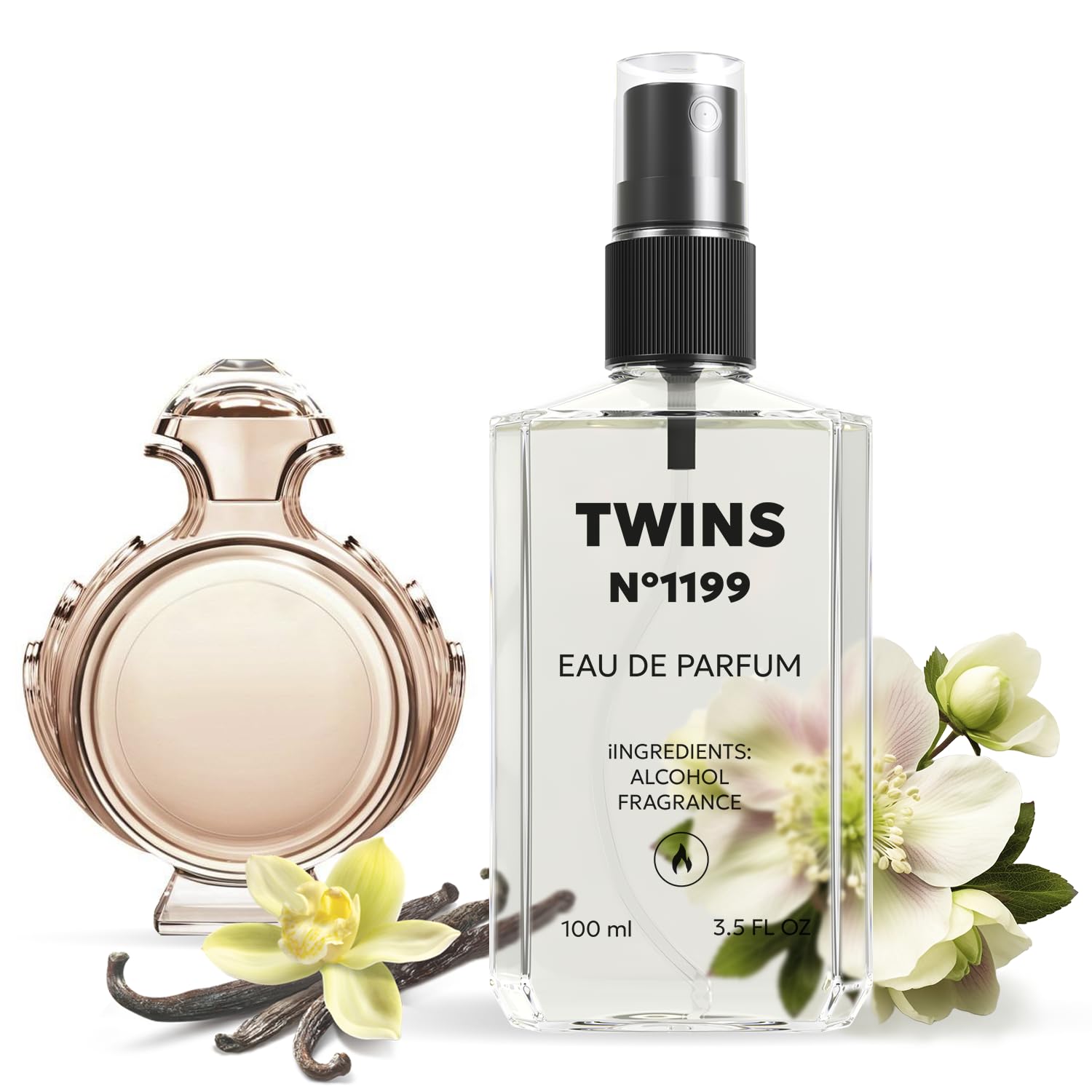 TWINS Impression of Olympe | Women’s Eau de Parfum No.1199 | 3.4 Fl Oz