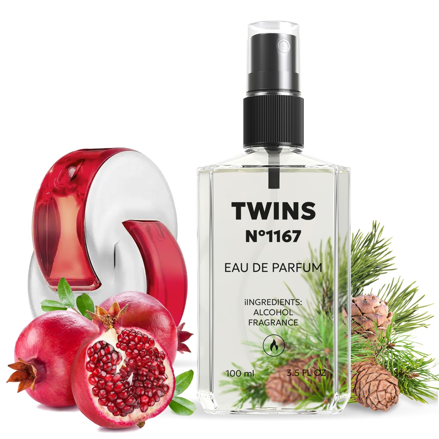TWINS Impression of Omnia Coral | Perfume for Women EDP | 3.4 Fl Oz / 100 ml | No.1167
