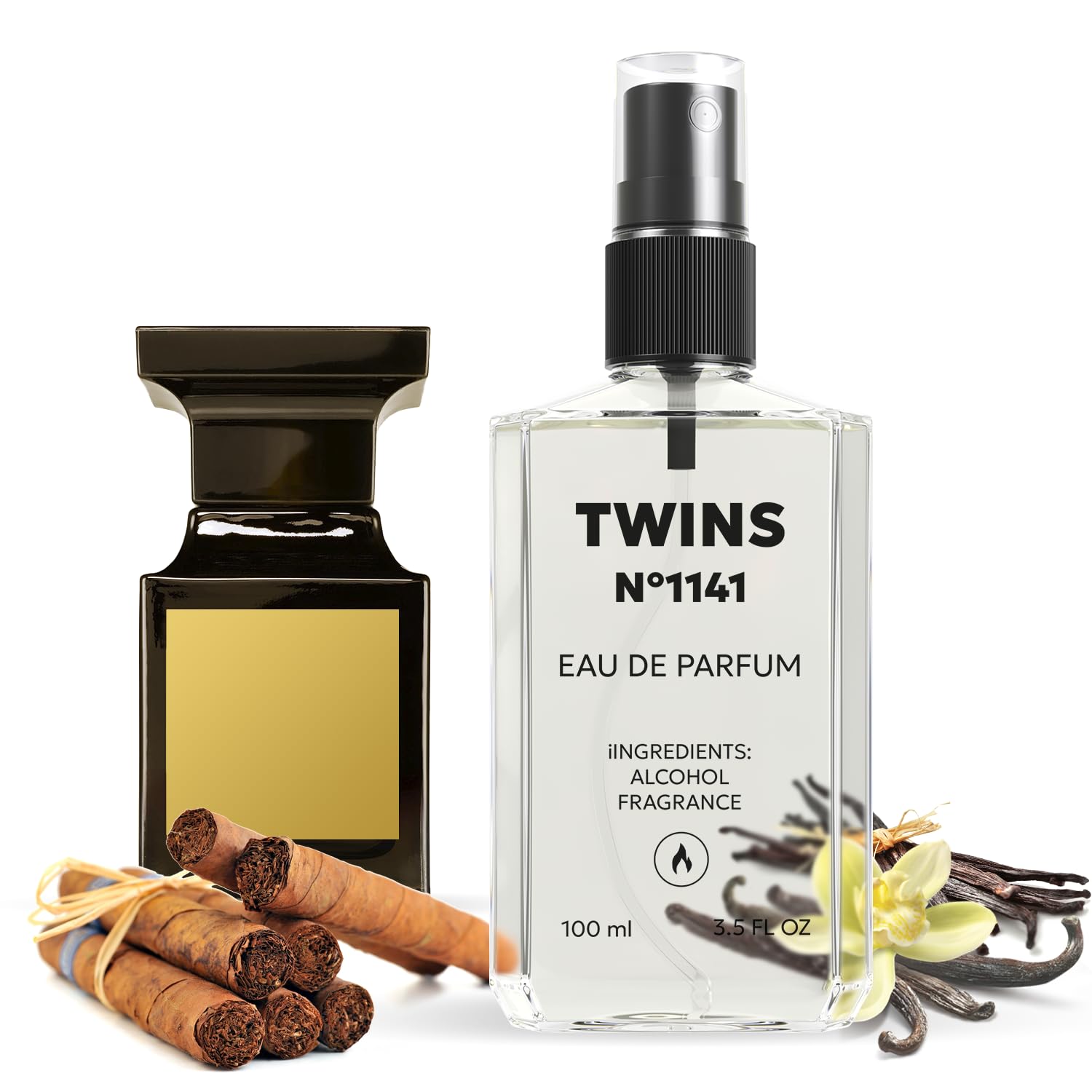TWINS Impression of Tobacco. Vanille – Unisex Eau de Parfum No.1141 | 100 ml