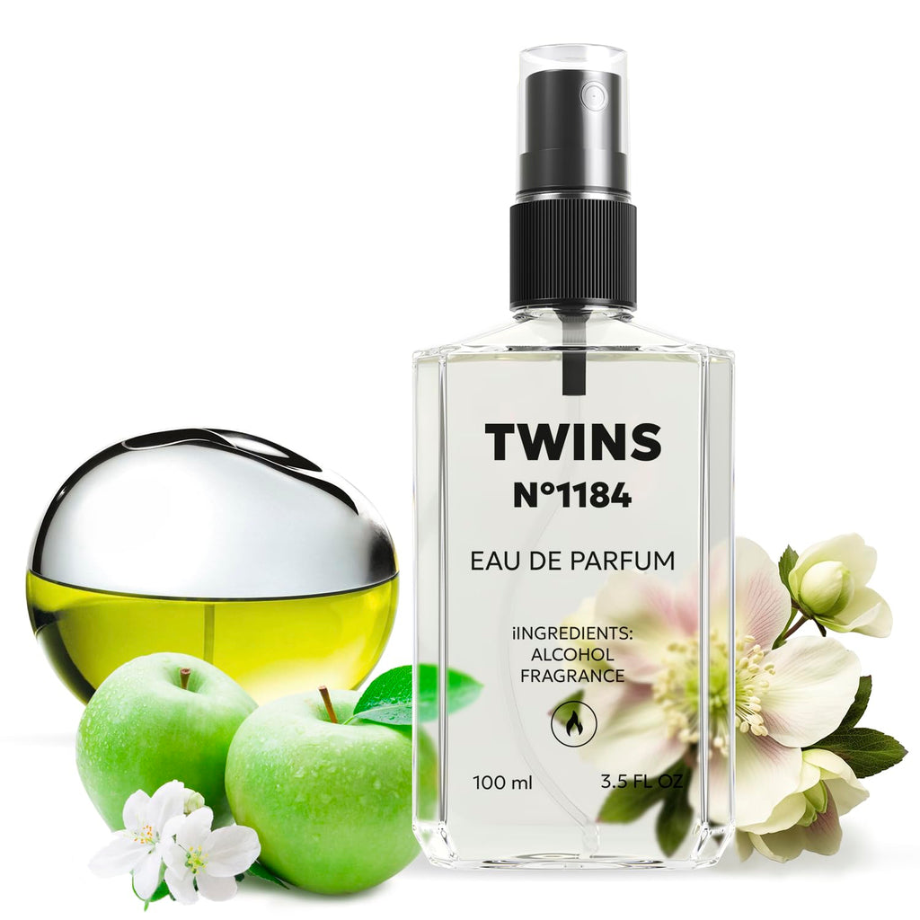TWINS Impression of Be Delicious | Women’s Eau de Parfum No.1184 | 3.4 Fl Oz / 100 ml | TWINS PARFUM