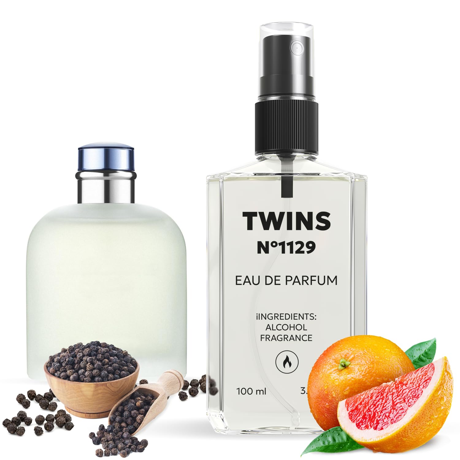 TWINS PARFUM Impression of Light Blue Pour Homme – Men’s Eau de Parfum, 100 ml