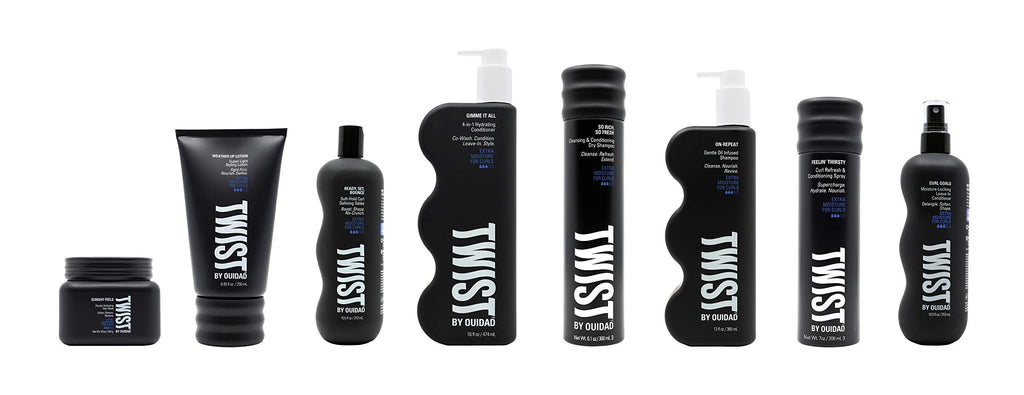 TWIST On-repeat Gentle Oil Infused Shampoo, 13 oz – Daily Hydration for Curls