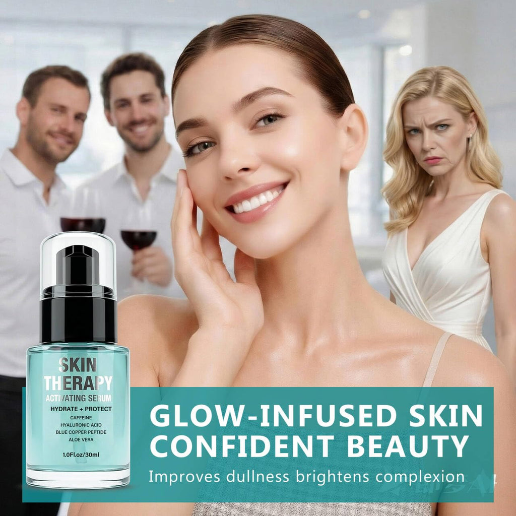 TWMKLP Red Light Therapy Activation Serum – Hydrating Anti-Aging Formula for Face & Neck | Blue Tansy, Hyaluronic Acid & Aloe Vera | 1 oz