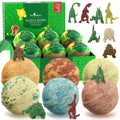 Two Sisters Dinosaur Bath Bombs (6 Pack) – USA Made, Fruity Scents, Toy Inside