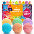Two Sisters Easter Bath Bombs for Kids – 6 Pack with Surprise Toys Inside (Made in USA)