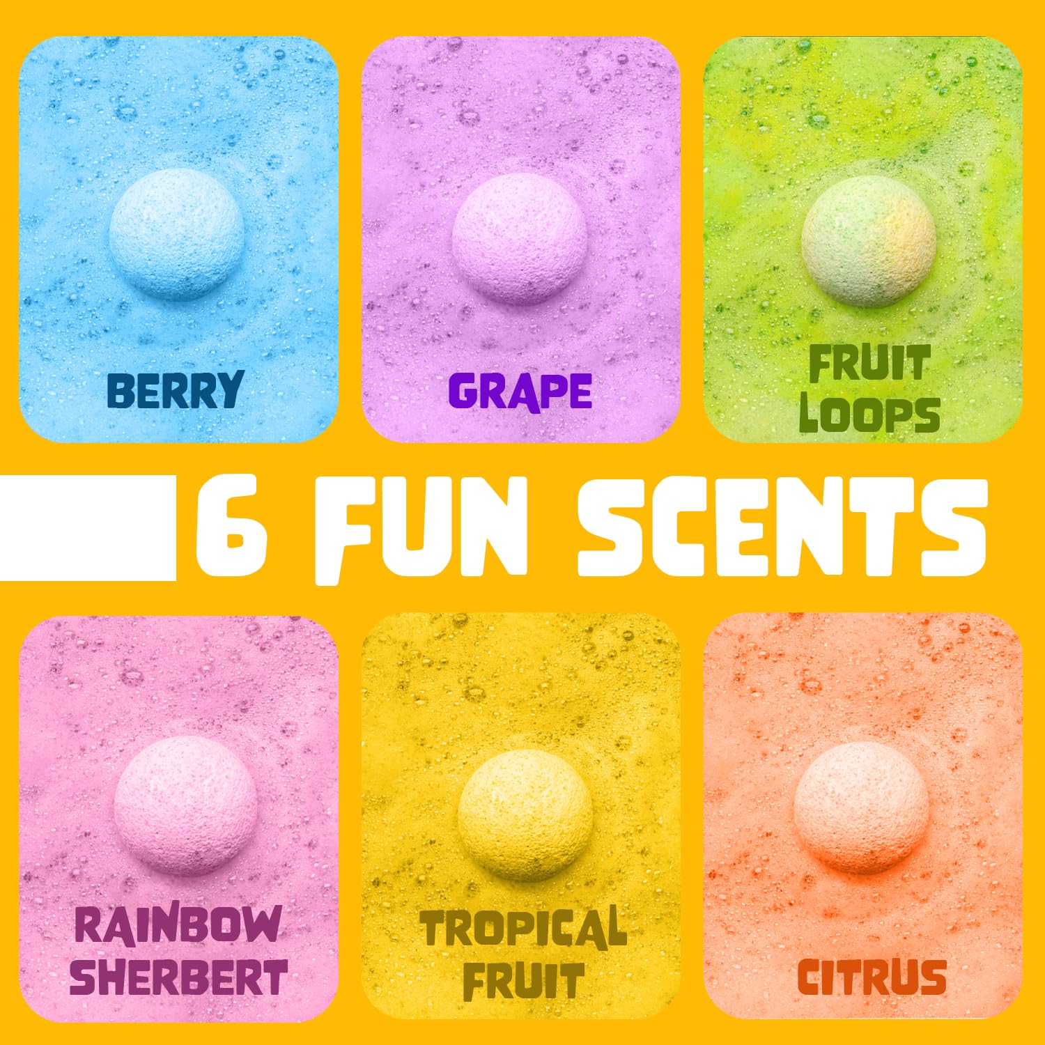 Two Sisters Easter Bath Bombs for Kids – 6 Pack with Surprise Toys Inside (Made in USA)