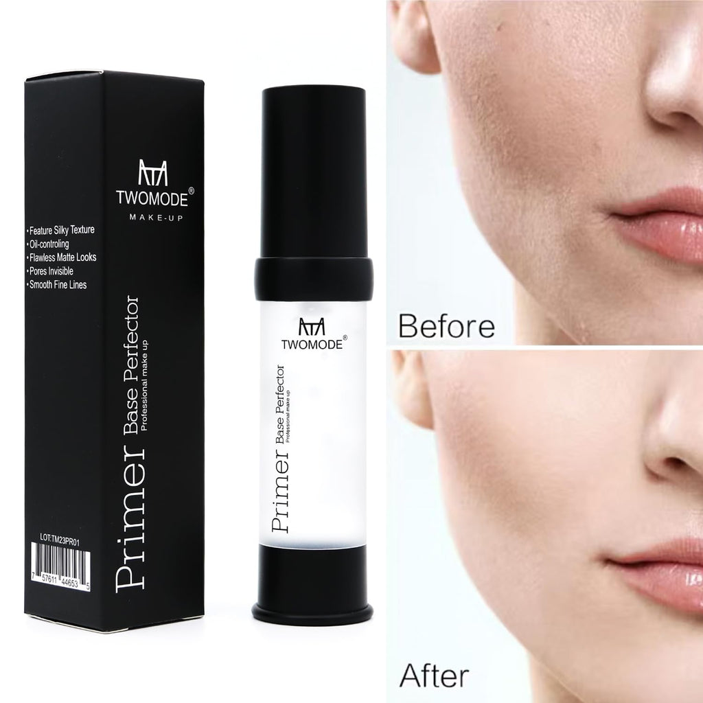 TWOMODE Oil Control Pore Minimizing Primer – Matte Base, 20ml, Vegan & Cruelty-Free