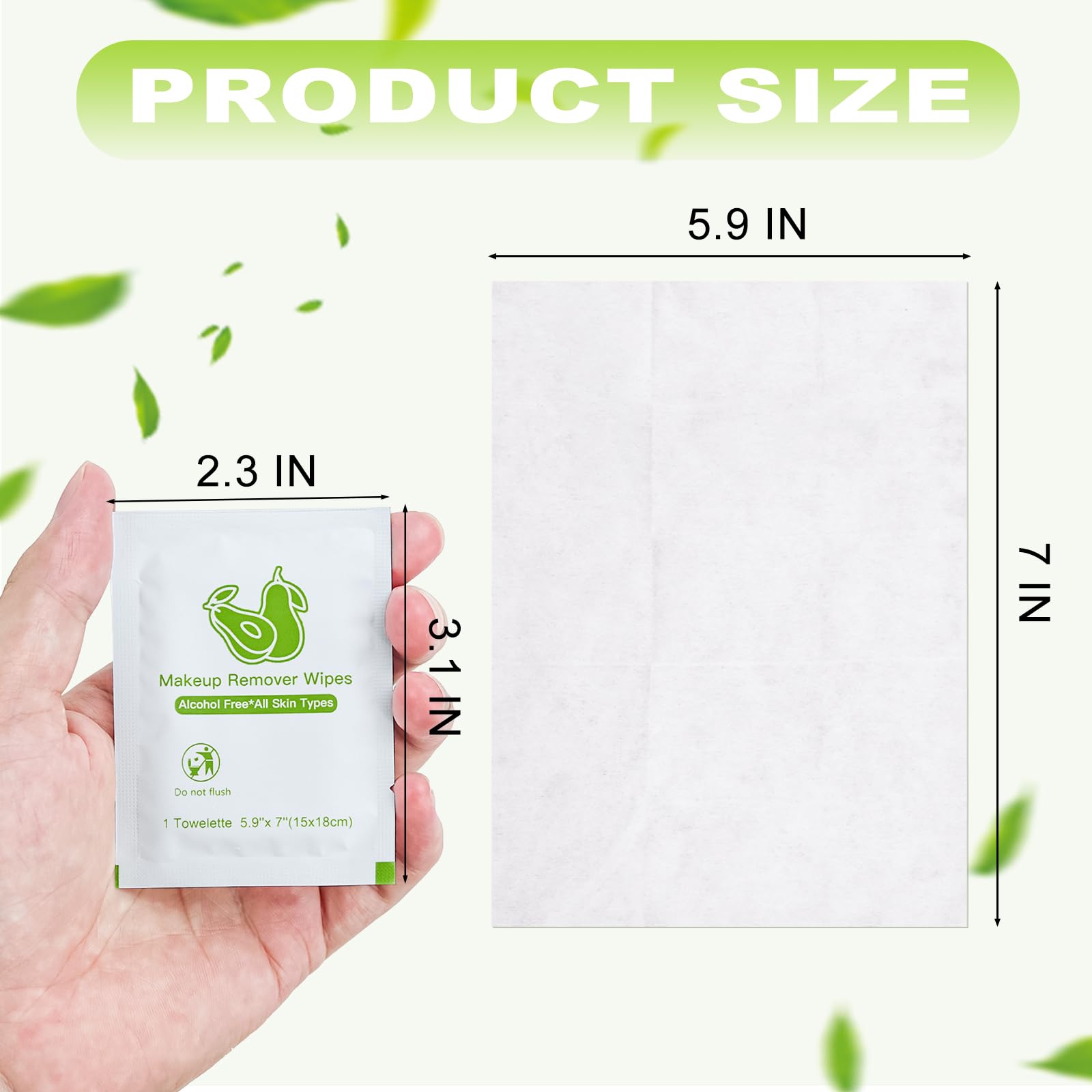 Twoworld Bulk Makeup Remover Wipes – 200 Individually Wrapped for Travel & Hotels