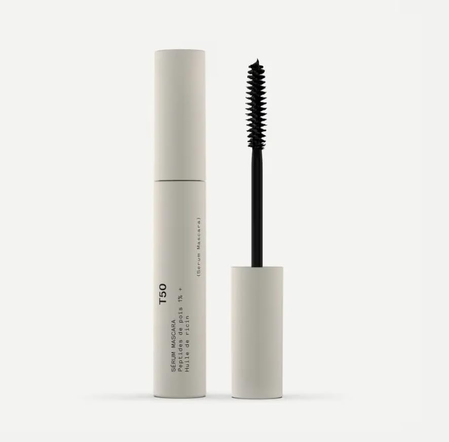 Typology T50 Serum Mascara — 1% Pea Peptides + Castor Oil | Buildable, Clump-Free Definition