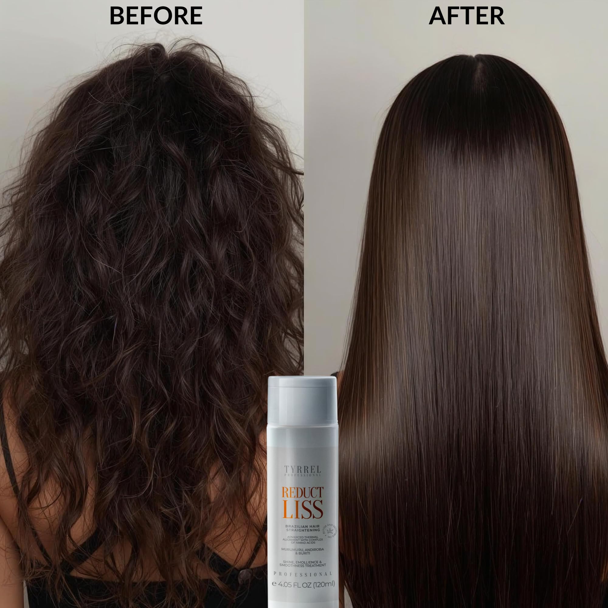 Tyrrel Reduct Liss Brazilian Hair Straightening Cream – Formaldehyde-Free, 4.05 oz | Professional Keratin Treatment
