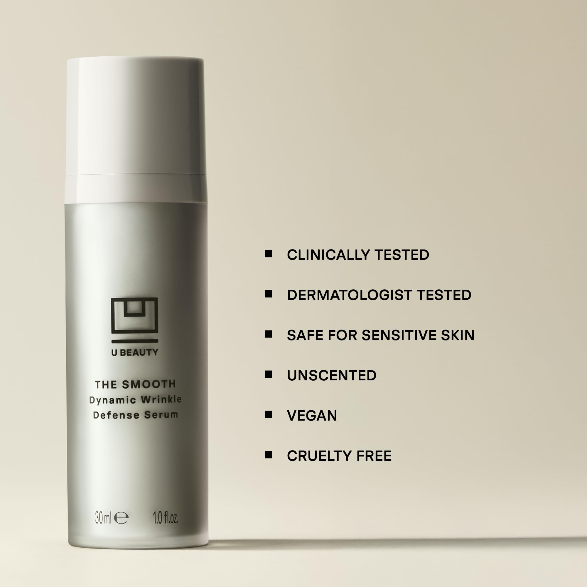 U Beauty The SMOOTH Dynamic Wrinkle Defense Serum – Multi-Peptide Complex
