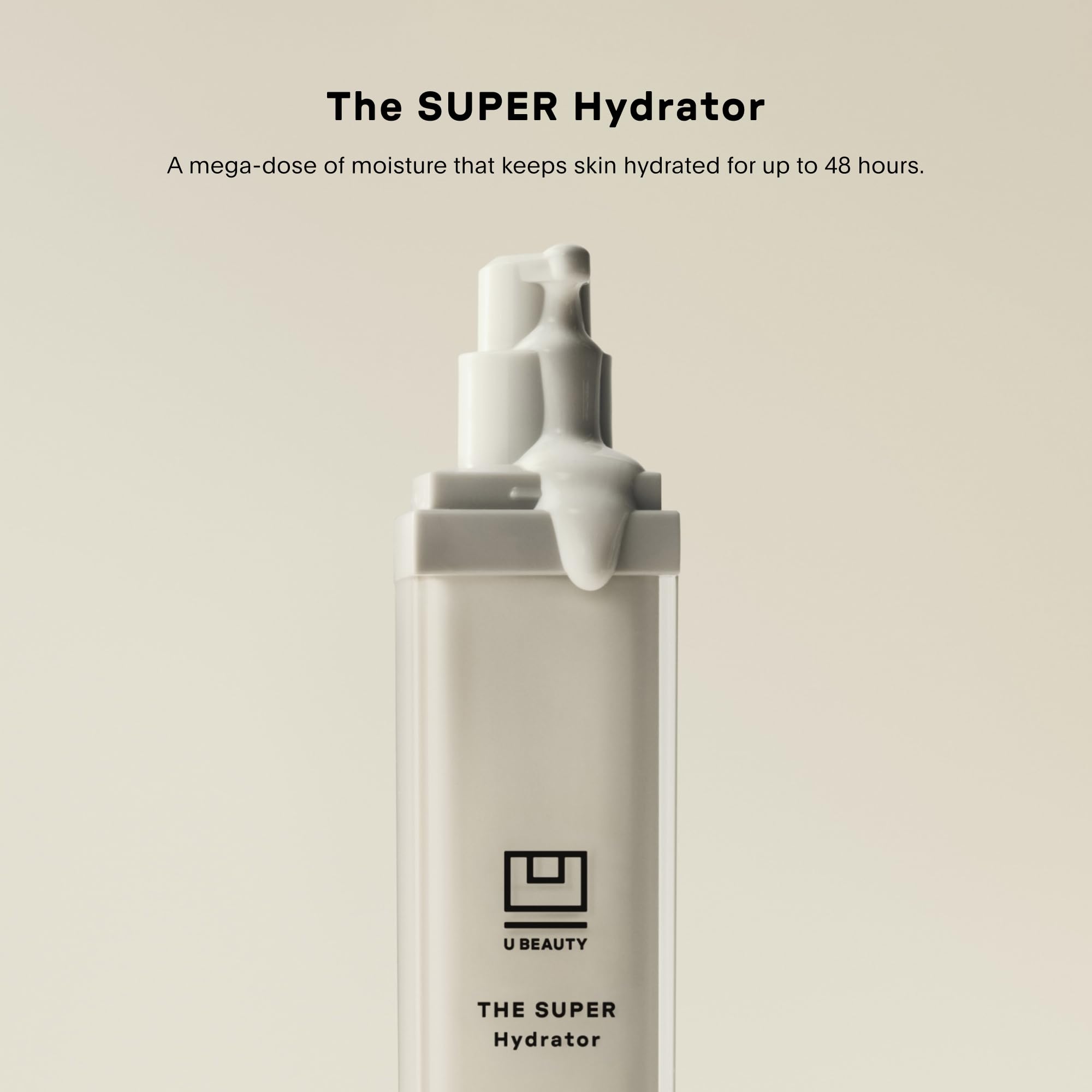 U Beauty The SUPER Hydrator: Hyaluronic Acid Moisturizer with Peptides & Grapeseed Oil – 4 oz