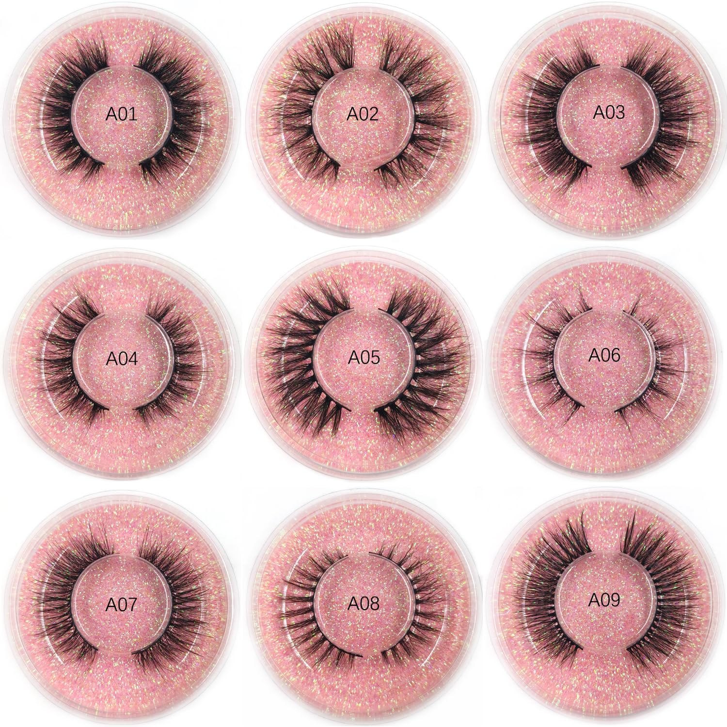 U-Hotmi Wholesale Fales Eyelashes – Mink Lashes Thick 5D Volume Natural Fake Lashes Pack (50 Pairs)