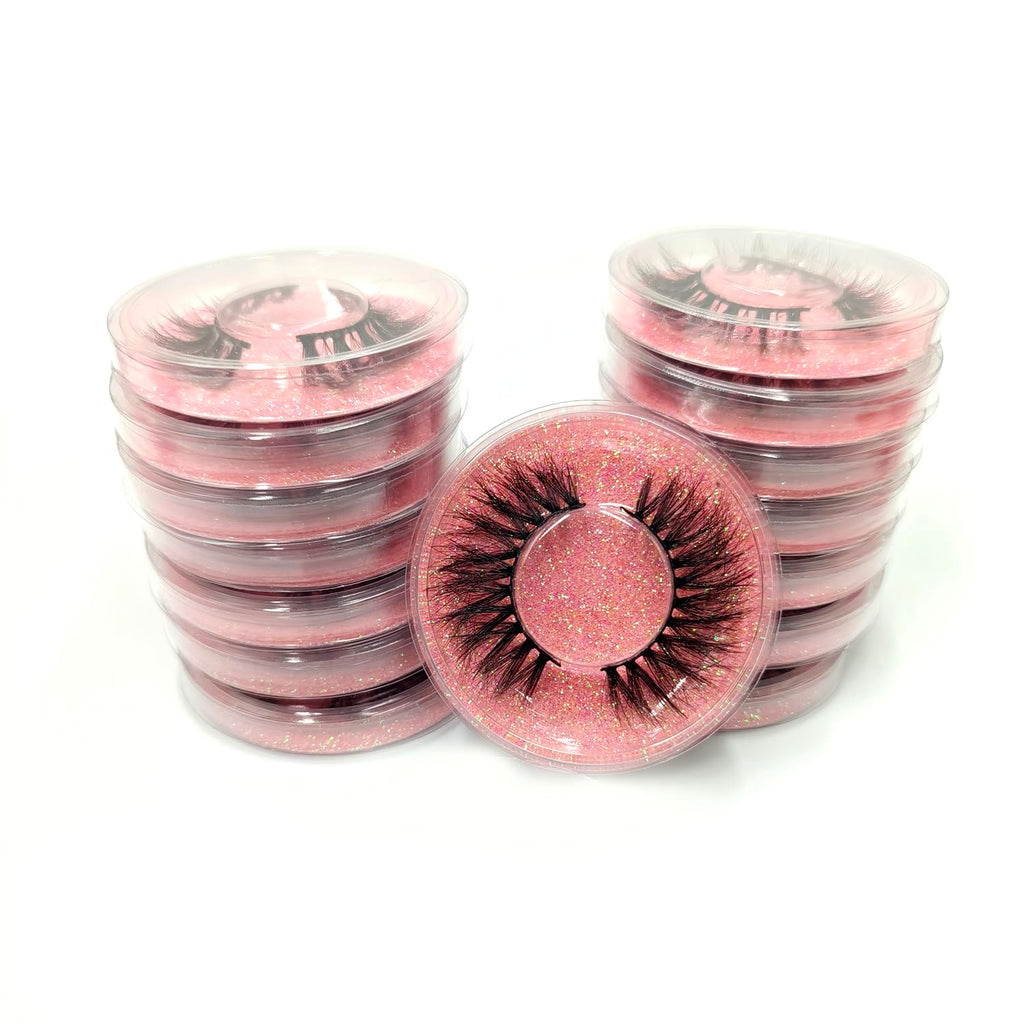 U-Hotmi Wholesale Fales Eyelashes – Mink Lashes Thick 5D Volume Natural Fake Lashes Pack (50 Pairs)