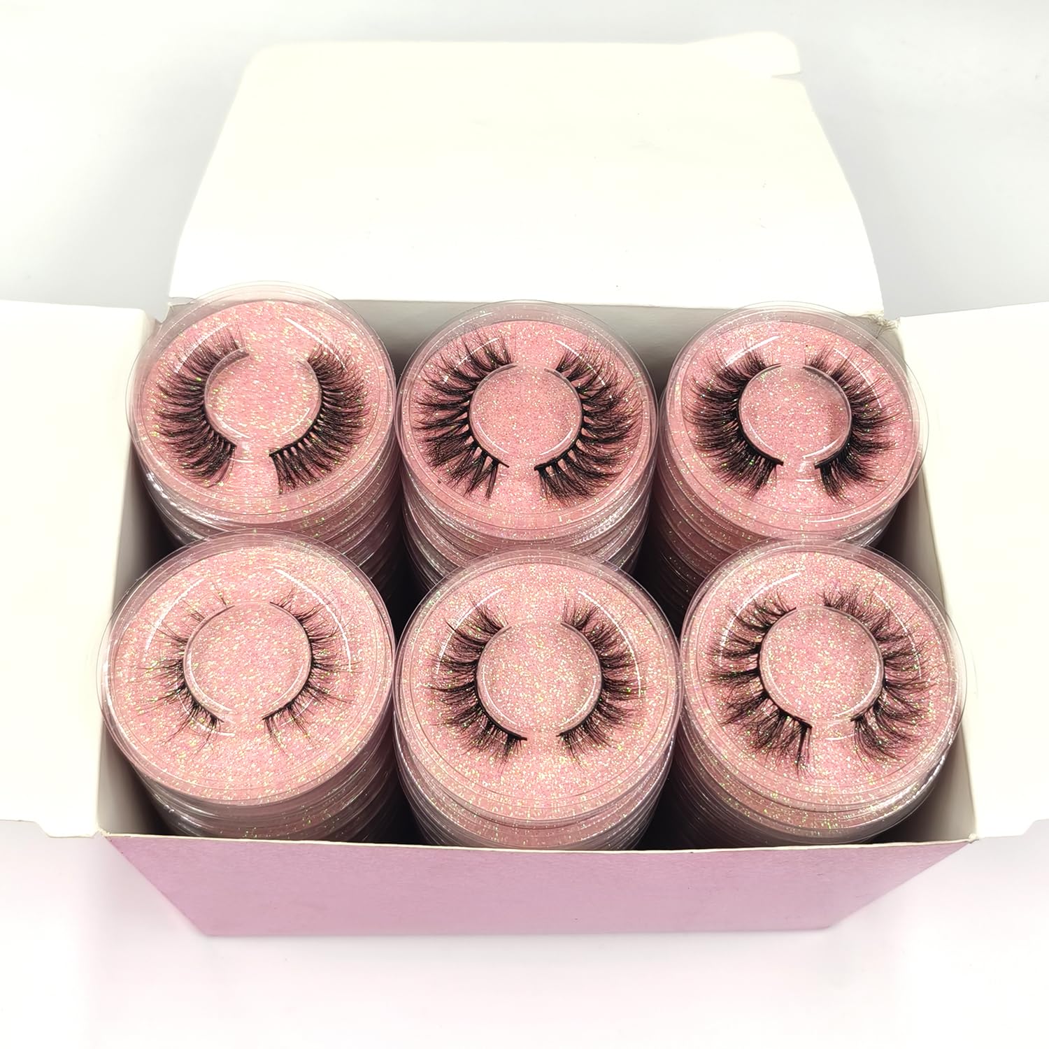 U-Hotmi Wholesale Fales Eyelashes – Mink Lashes Thick 5D Volume Natural Fake Lashes Pack (50 Pairs)