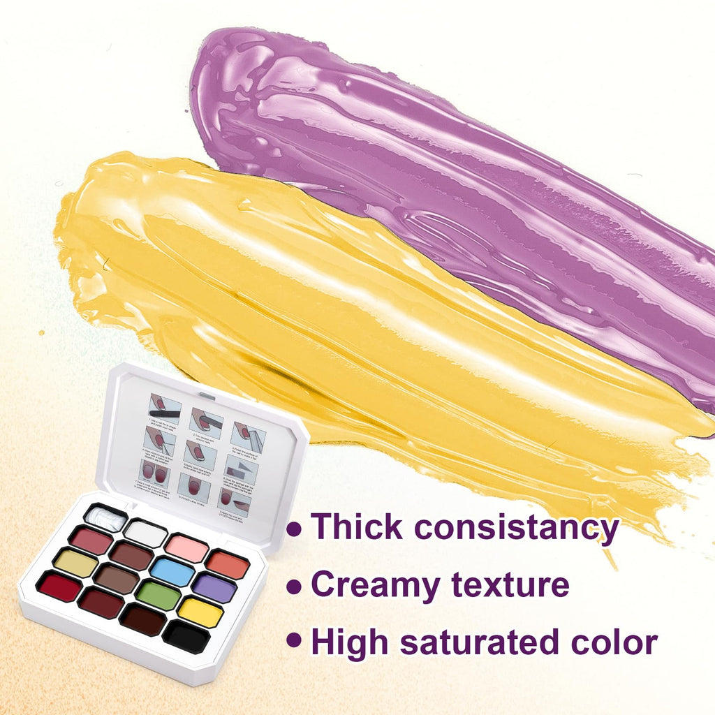 U-Shinein Gradient Painting Gel Kit — 16-Color Ombre Nail Gel for DIY Nail Art (No-Wipe, VelvetSpectrum Studio)