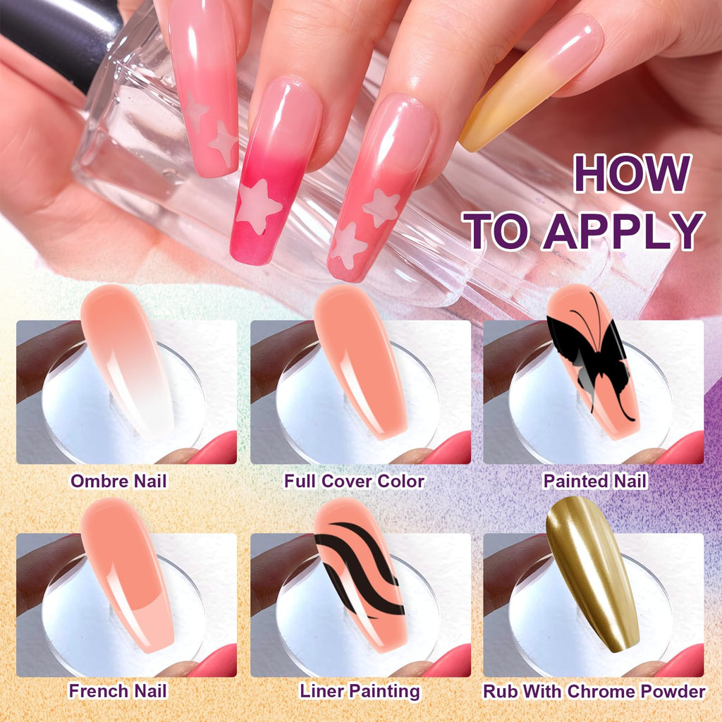 U-Shinein Gradient Painting Gel – 9-Color Ombre Gel Nail Polish Set