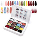 U-Shinein Gradient Painting Gel Kit — 16-Color Ombre Nail Gel for DIY Nail Art (No-Wipe, VelvetSpectrum Studio)