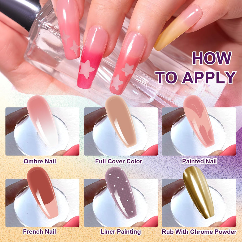 U-Shinein Gradient Painting Gel – 9-Color Ombre Nail Art Kit