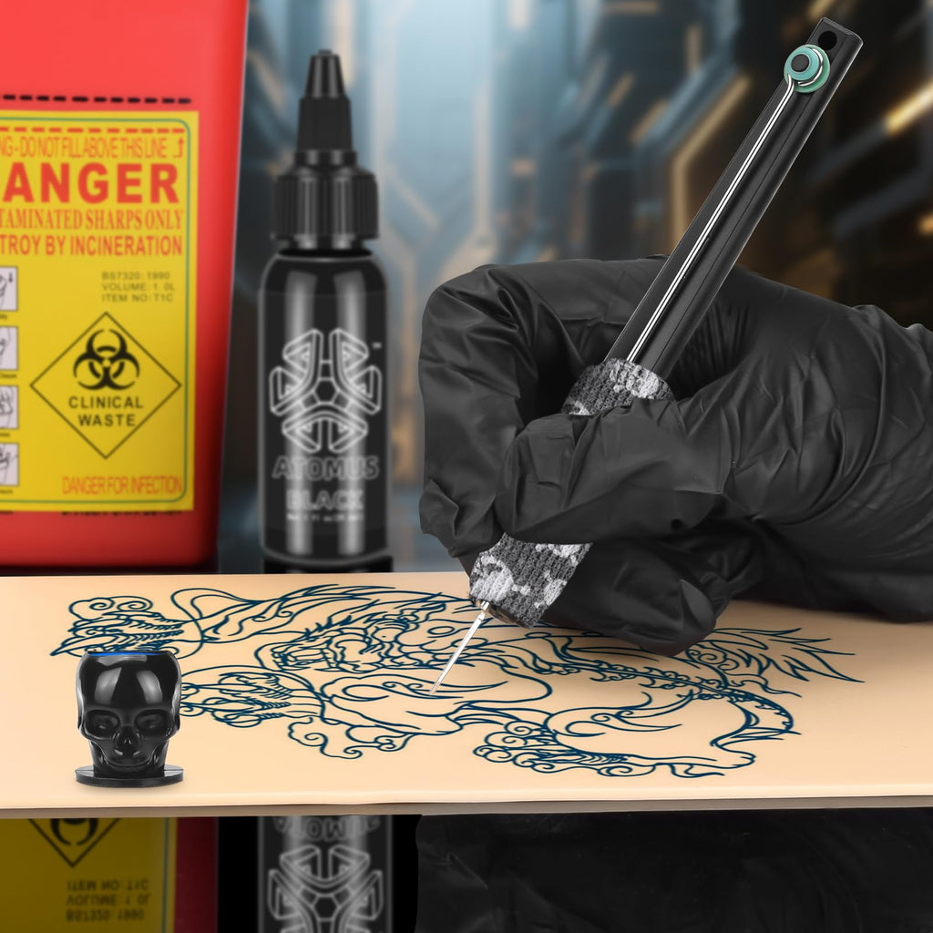 UAKERLED Hand Poke Stick Tattoo Kit – DIY Tattoo Practice Set for Beginners