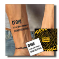 UBICA Wacky Temporary Tattoos – Funny Texts, Waterproof & Long-Lasting