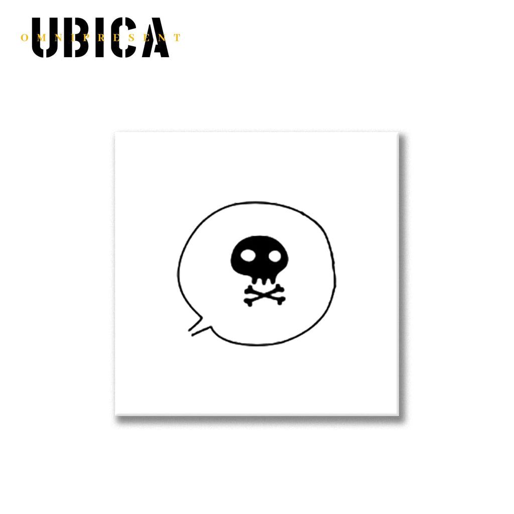 UBICA Temporary Tattoos for Adults – Realistic Skull 3x3in, Waterproof, 1–2 Weeks