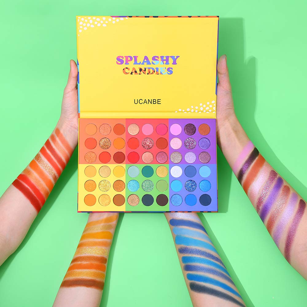 UCANBE 54 Colors Splashy Candies Eyeshadow Palette – Matte & Shimmer