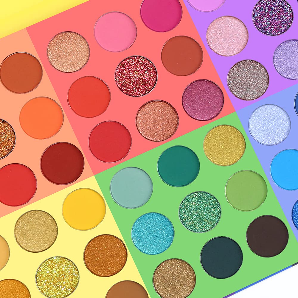 UCANBE 54 Colors Splashy Candies Eyeshadow Palette – Matte & Shimmer