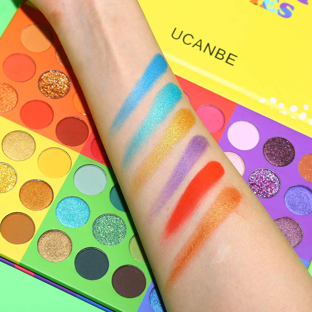 UCANBE 54 Colors Splashy Candies Eyeshadow Palette – Matte & Shimmer