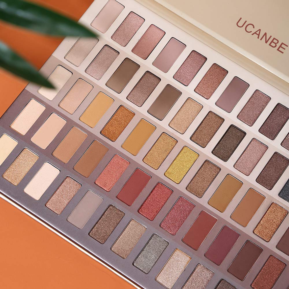 UCANBE Luxury Gathering Neutral Eyeshadow Palette - 60 Shades Matte Satin Pearl Metal