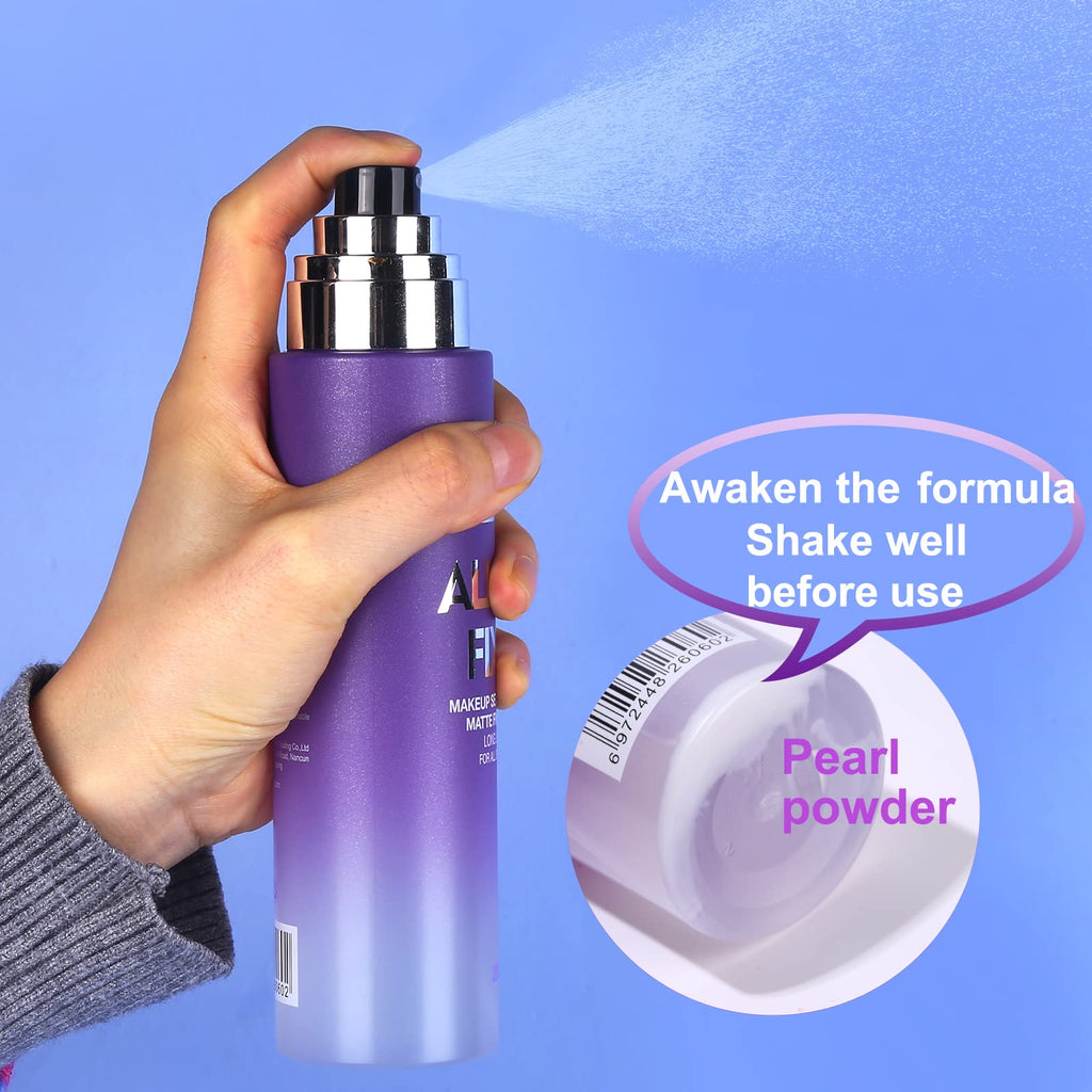 UCANBE Setting Spray + Hydrating Primer & Beauty Sponge Set | Matte Finish, Long-Lasting