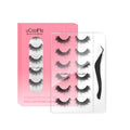 uCoolMe Lash Clusters – Natural Look False Lashes, 6 Pairs, DIY-Cut