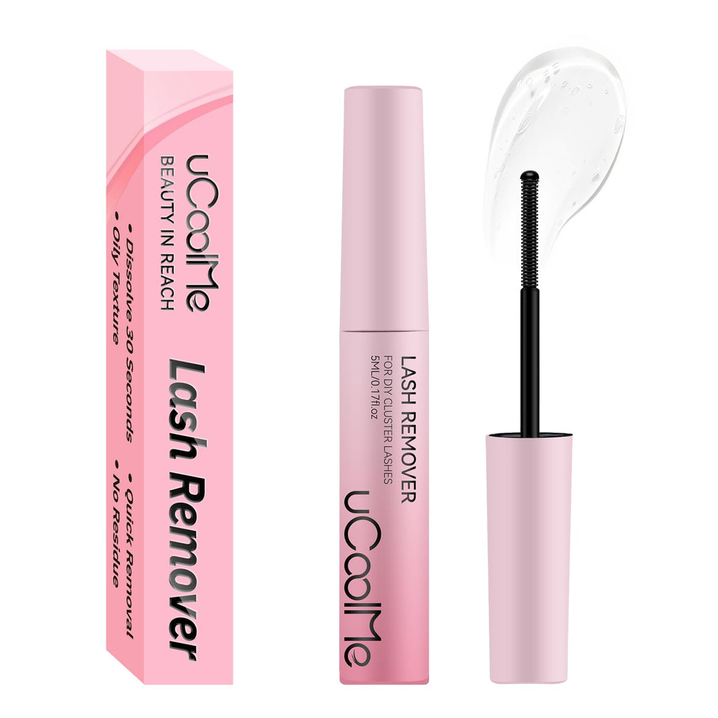 UCOOLME Lash Glue Remover 5ML – Gentle Oil-Based Dissolver with Spiral Brush & Leak-Proof Cap
