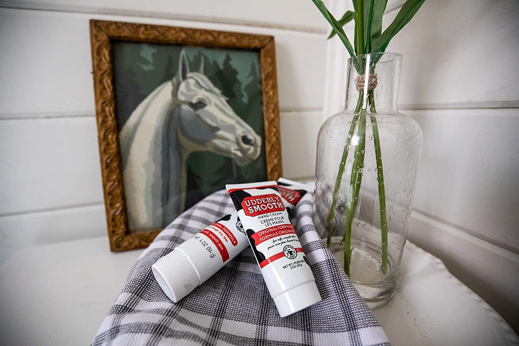 Udderly Smooth Lightly Scented Hand Cream 4 oz – Pack of 3 | Non-Greasy Moisturizer