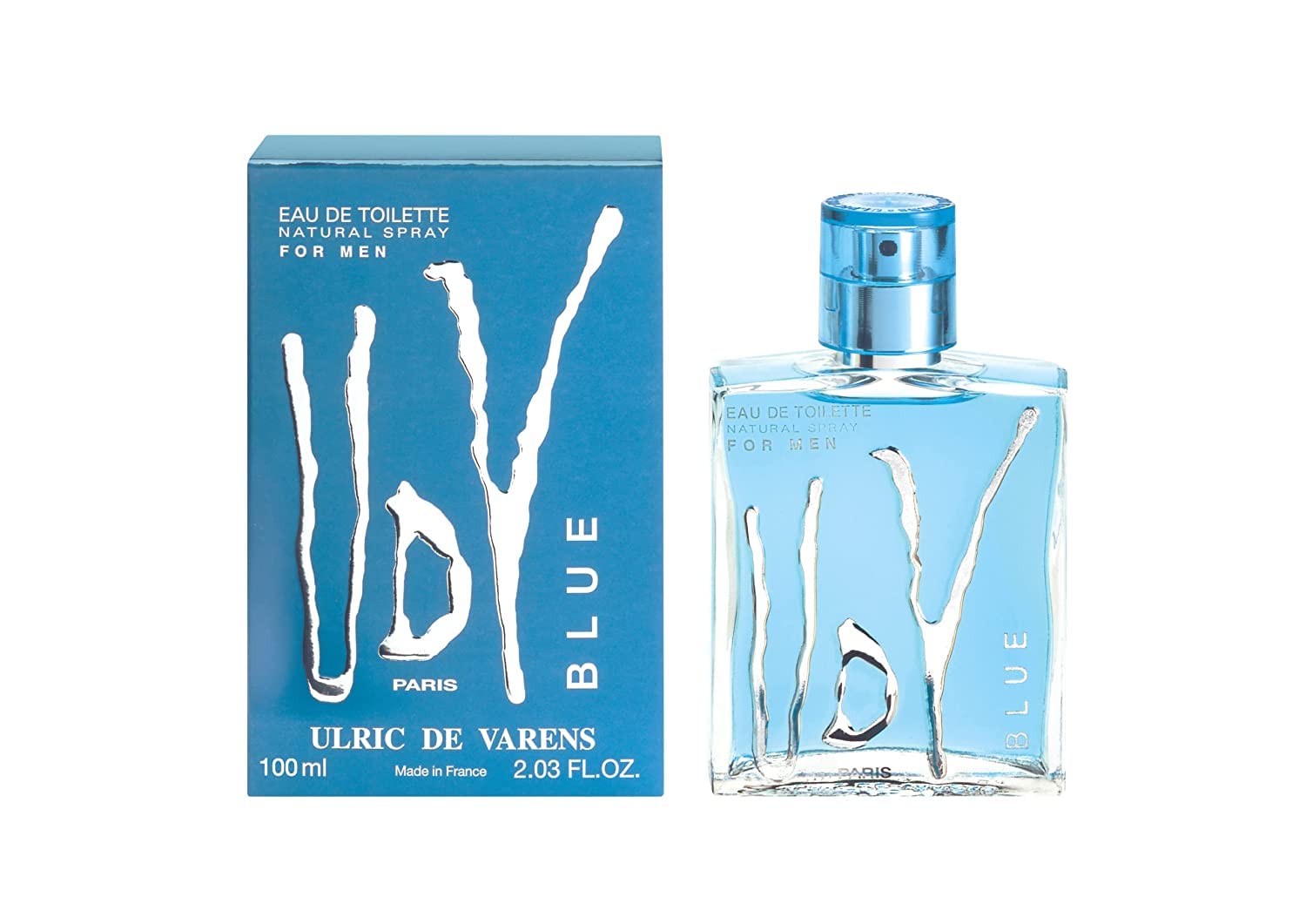 UDV Blue by Ulric de Varens for Men – Eau de Toilette Spray, 3.4 oz