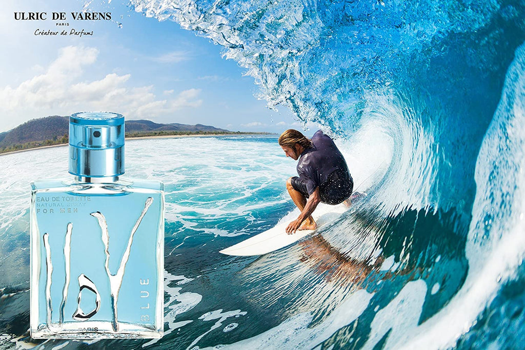 UDV Blue by Ulric de Varens for Men – Eau de Toilette Spray, 3.4 oz
