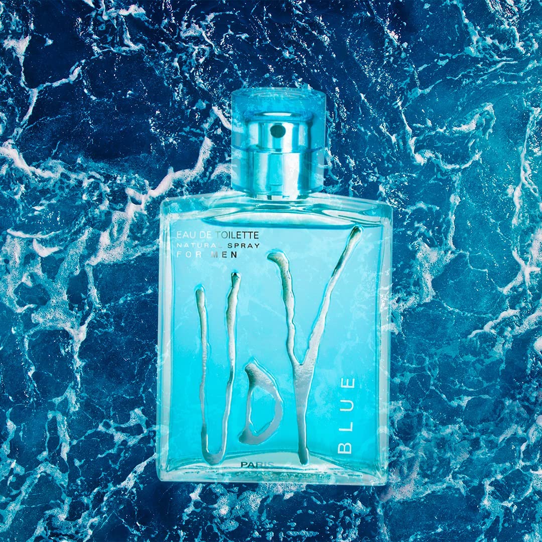 UDV Blue by Ulric de Varens for Men – Eau de Toilette Spray, 3.4 oz