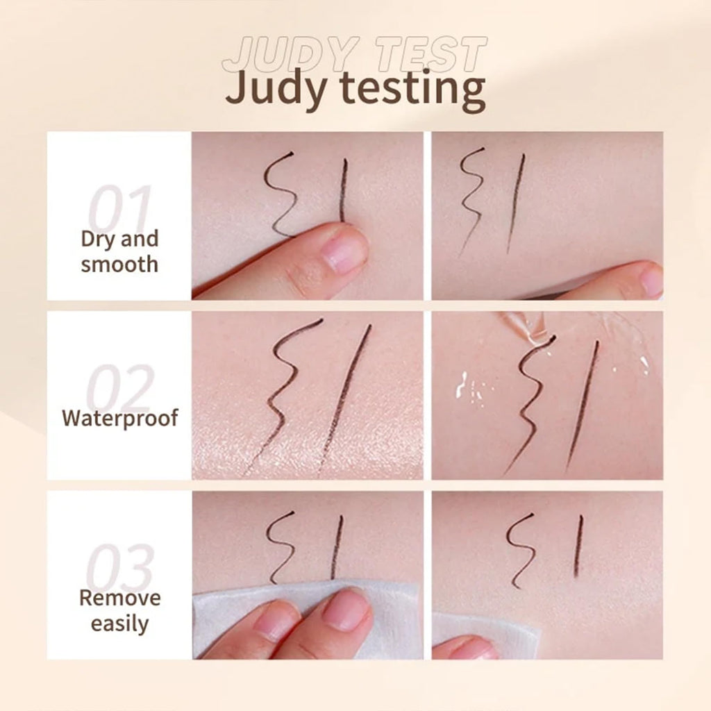 Ueuiu Judy Doll Liquid Eyeliner – Ultra-Fine Tip, Waterproof & Longwear (#04 Gray Brown Upgrade)