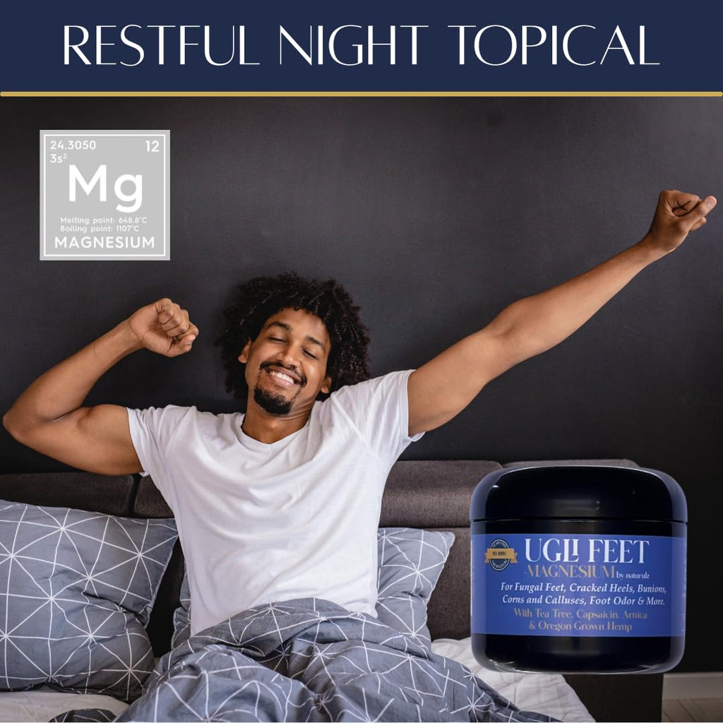 Ugli Feet + Magnesium by Naturulz: Tea Tree, Arnica & Capsaicin Foot Care