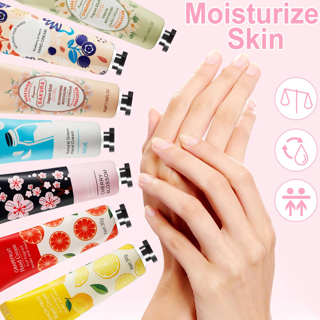 UHBYJM 100-Pack Hand Cream Gift Set – 20 Fragrances, Travel Size Moisturizers