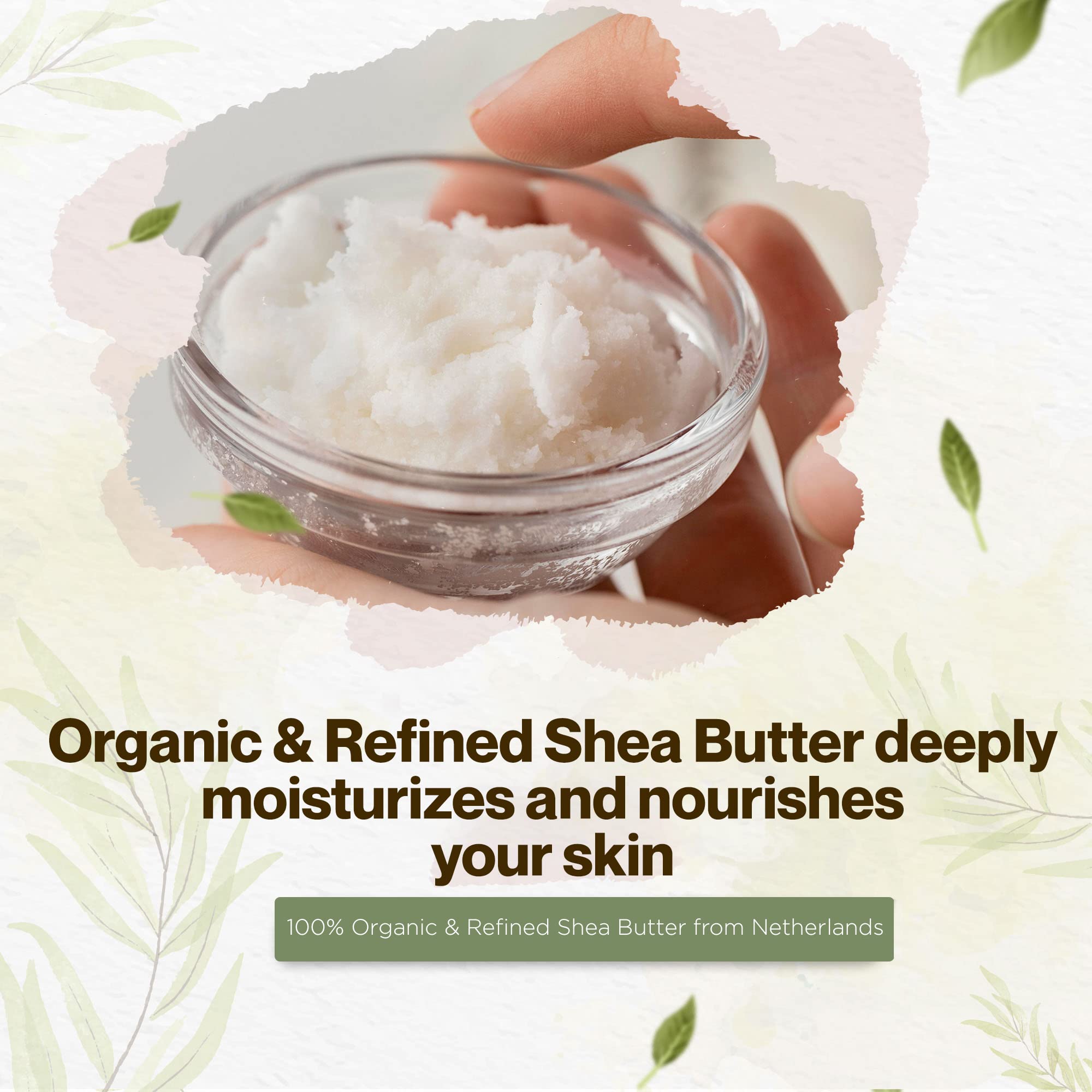 Organic Refined Shea Butter – Unscented & Smooth Texture – Premium Cosmetic Grade Shea Butter for Skincare, Hair Care, Soap Making, Lotions, Balms & DIY Formulations | France