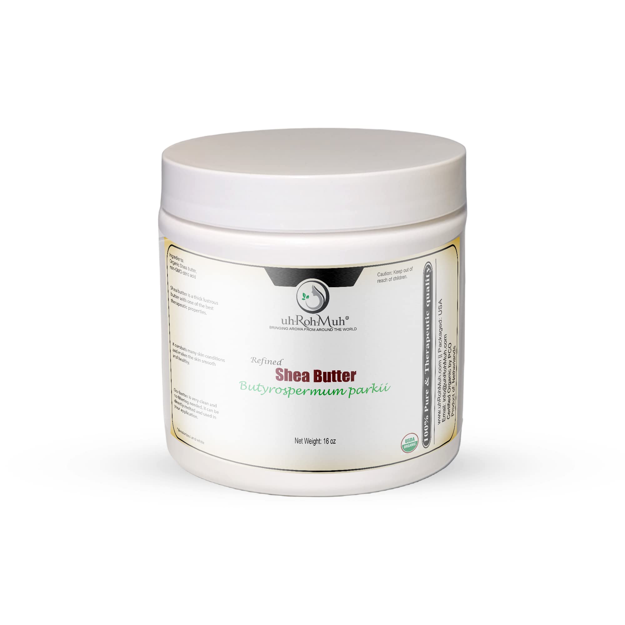 Organic Refined Shea Butter – Unscented & Smooth Texture – Premium Cosmetic Grade Shea Butter for Skincare, Hair Care, Soap Making, Lotions, Balms & DIY Formulations | France