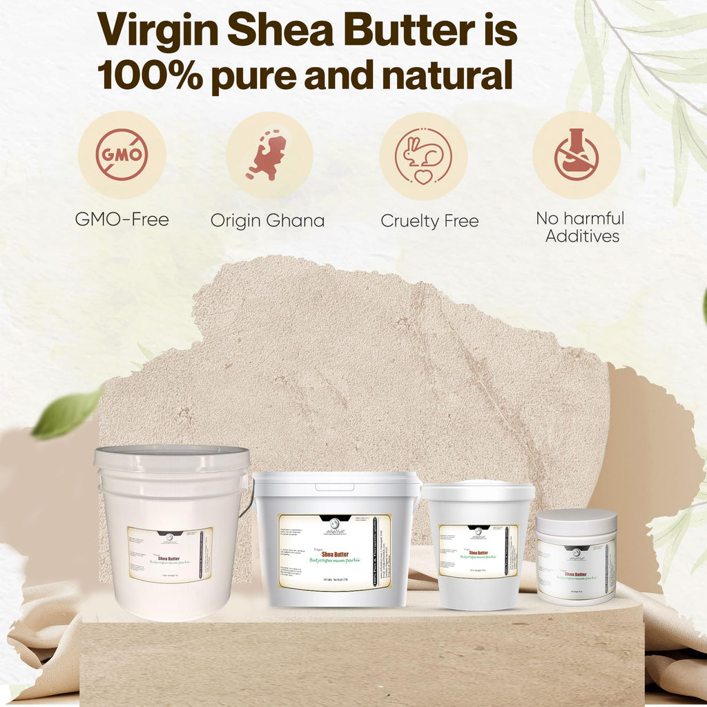 uh*Roh*Muh Refined Shea Butter from France 16 oz – Odorless & Smooth Texture – Cosmetic Grade for Skincare, Hair Care, Soap Making, Lotions & DIY Formulations