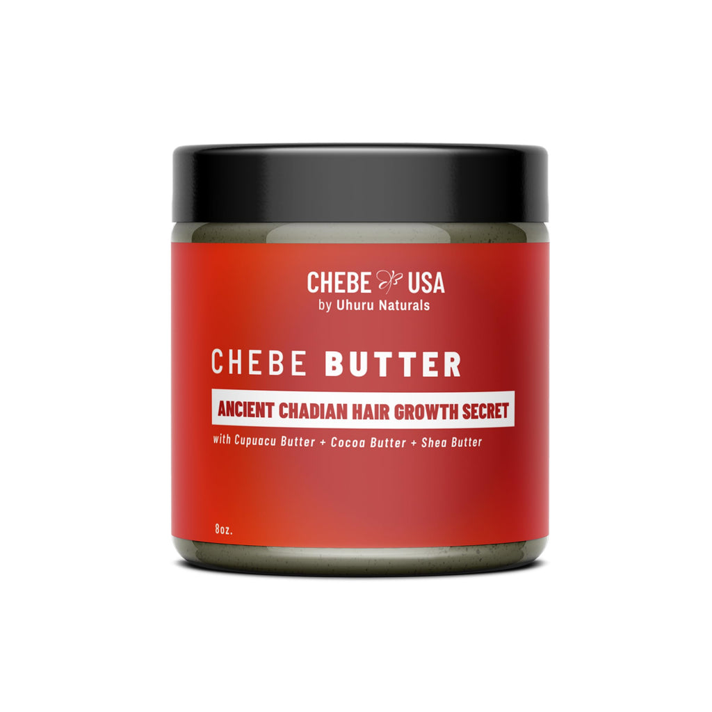 Uhuru Naturals ChadianChebe™ Hair Growth Butter (8oz) – Authentic Chad Hair Butter for Thick, Long Hair